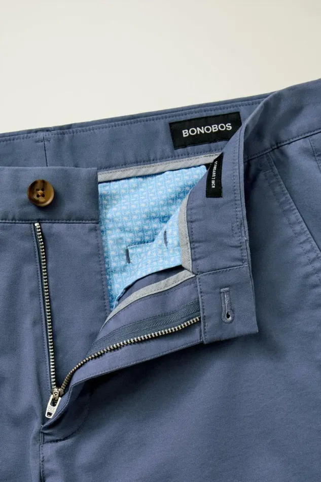 Men Stretch Lightweight Chino Shorts Lake Blue Bonobos Chino Shorts