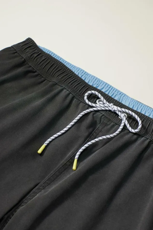 Men Sun Faded Riviera Swim Trunks Sun Faded Black Bonobos Swim Trunks