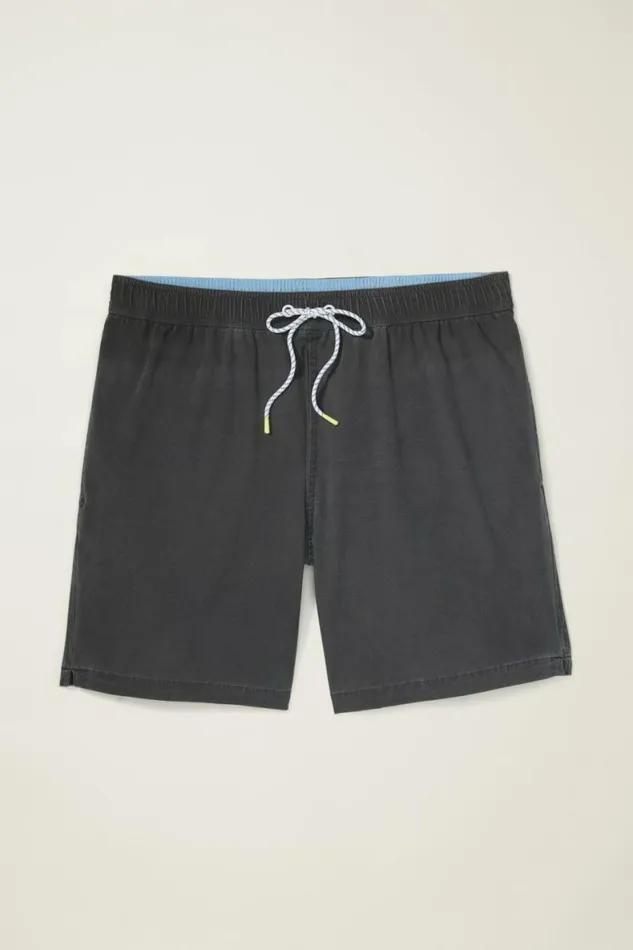 Men Sun Faded Riviera Swim Trunks Sun Faded Black Bonobos Swim Trunks