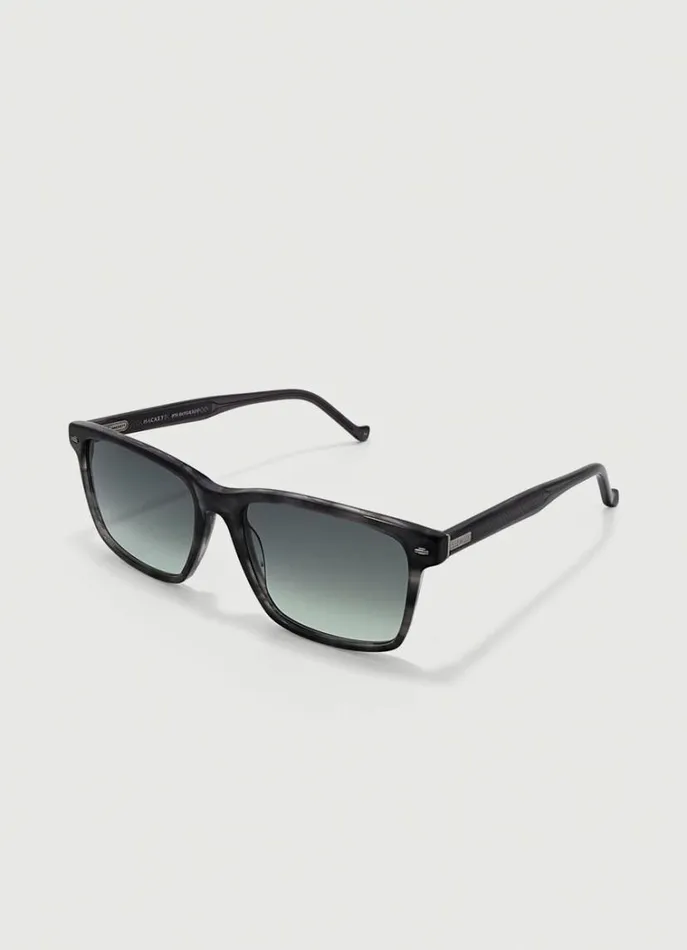 Men Sunglasses Hackett London Square Sunglasses Greyblack