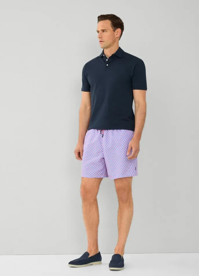 Men Swimwear Hackett London Floral Swim Shorts Marine Blue