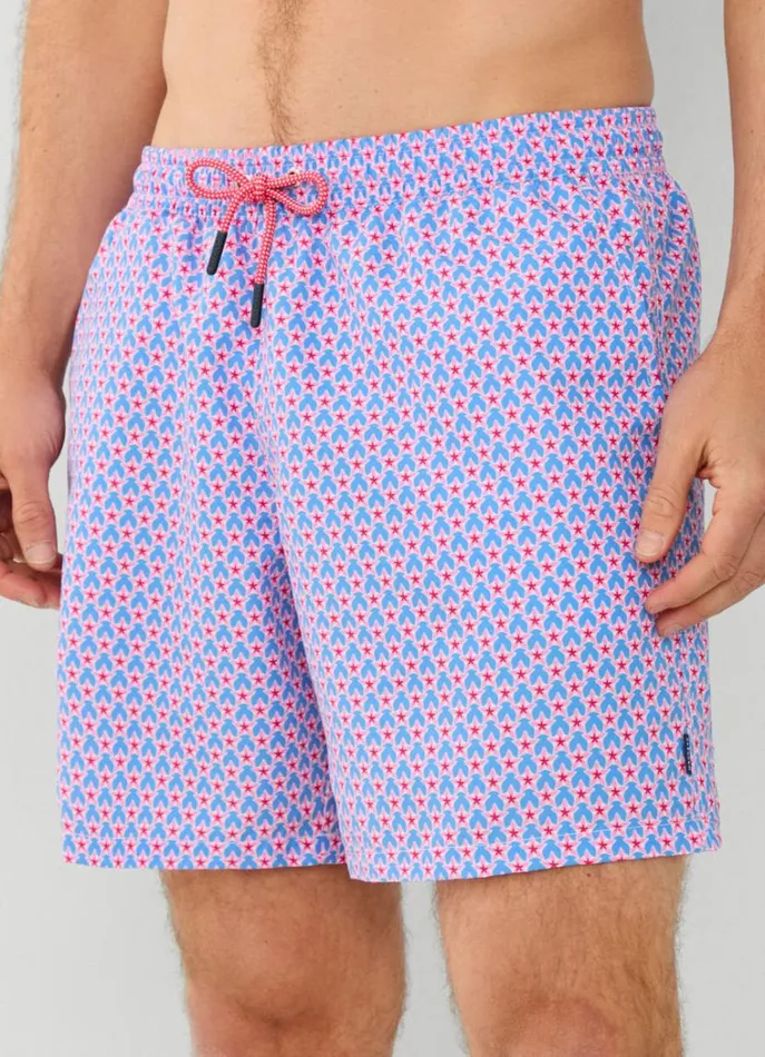 Men Swimwear Hackett London Floral Swim Shorts Marine Blue