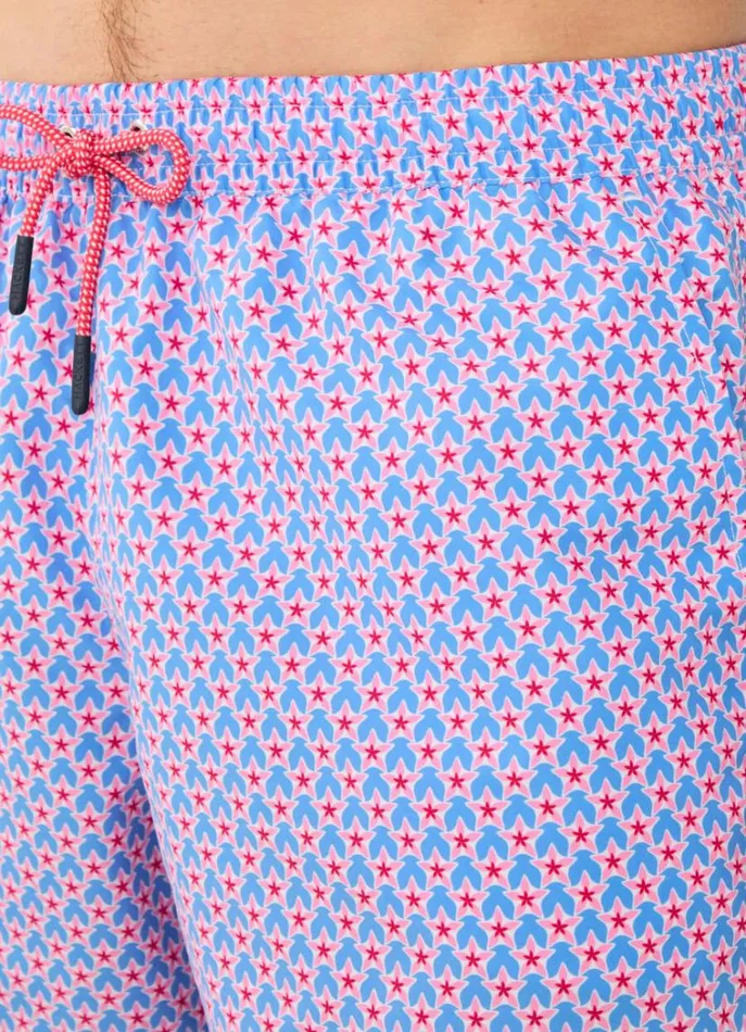 Men Swimwear Hackett London Floral Swim Shorts Marine Blue