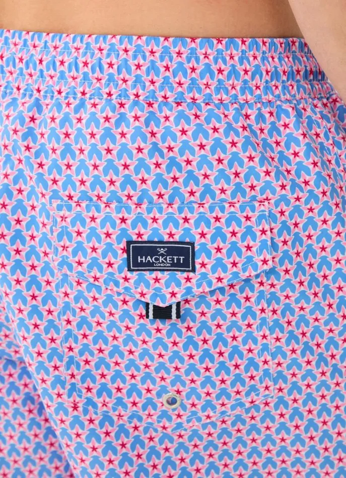 Men Swimwear Hackett London Floral Swim Shorts Marine Blue
