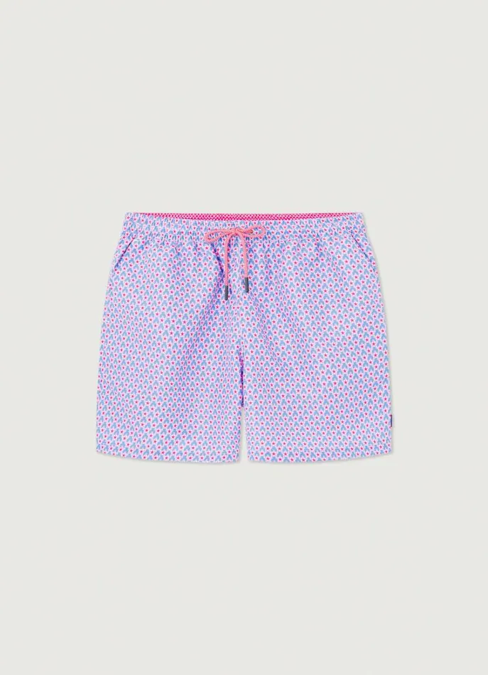 Men Swimwear Hackett London Floral Swim Shorts Marine Blue