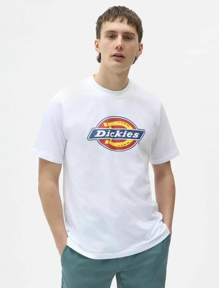 Men TShirts Dickies Icon Logo TShirt White