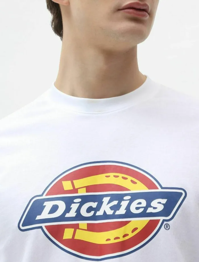 Men TShirts Dickies Icon Logo TShirt White