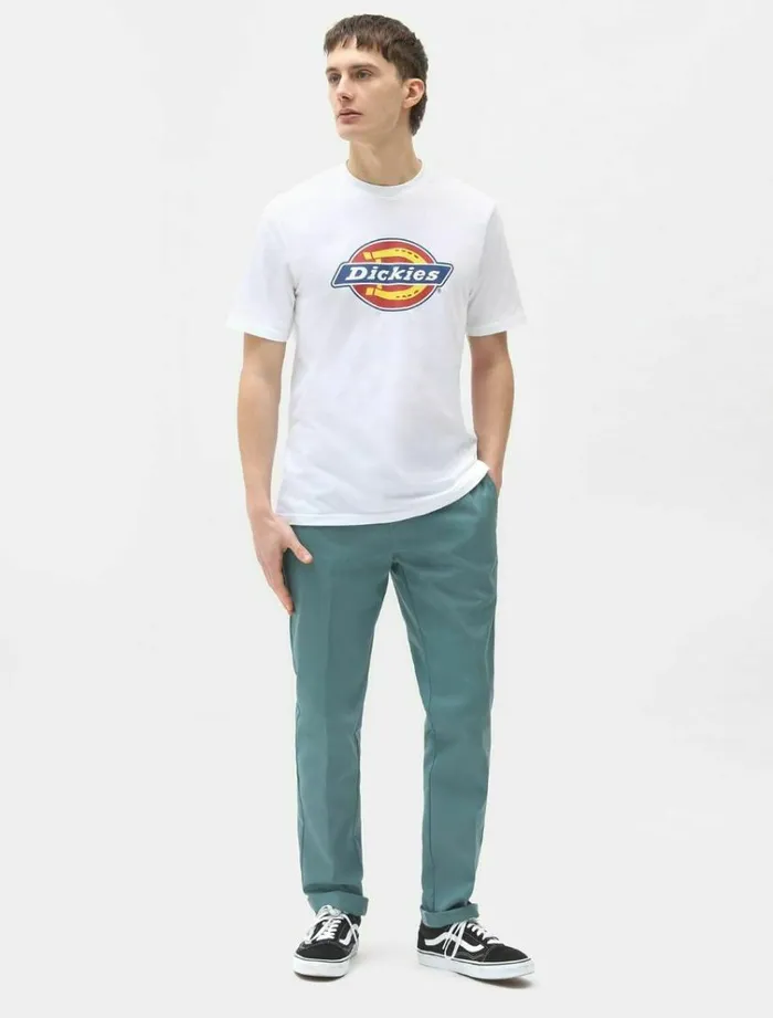 Men TShirts Dickies Icon Logo TShirt White