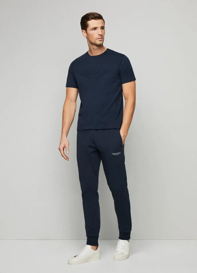 Men Tshirts Hackett London Aston Martin Classic Fit TShirt Navy