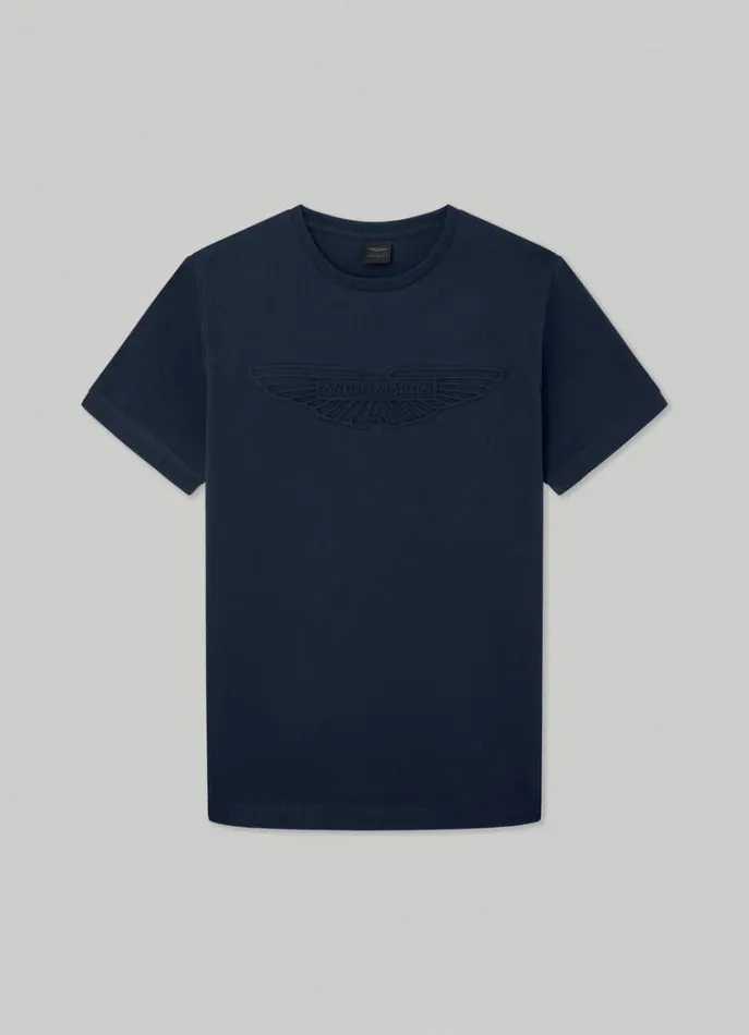 Men Tshirts Hackett London Aston Martin Classic Fit TShirt Navy