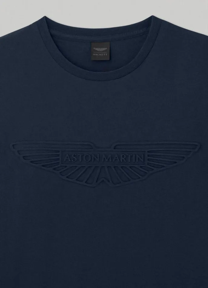 Men Tshirts Hackett London Aston Martin Classic Fit TShirt Navy