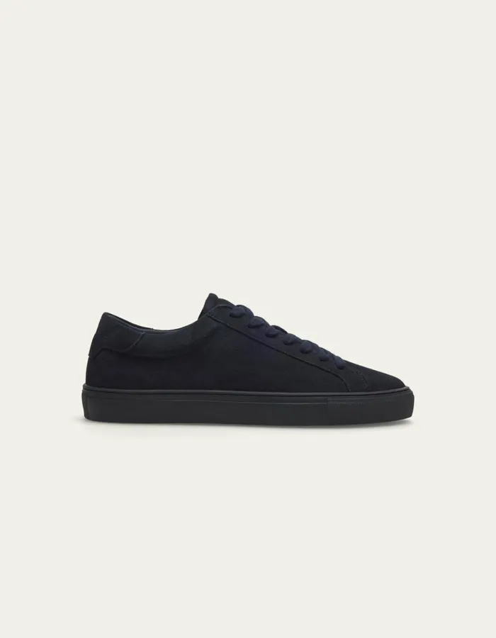 Men Teddy Suede Sneaker 8211 Dark Navy Les Deux Shoes