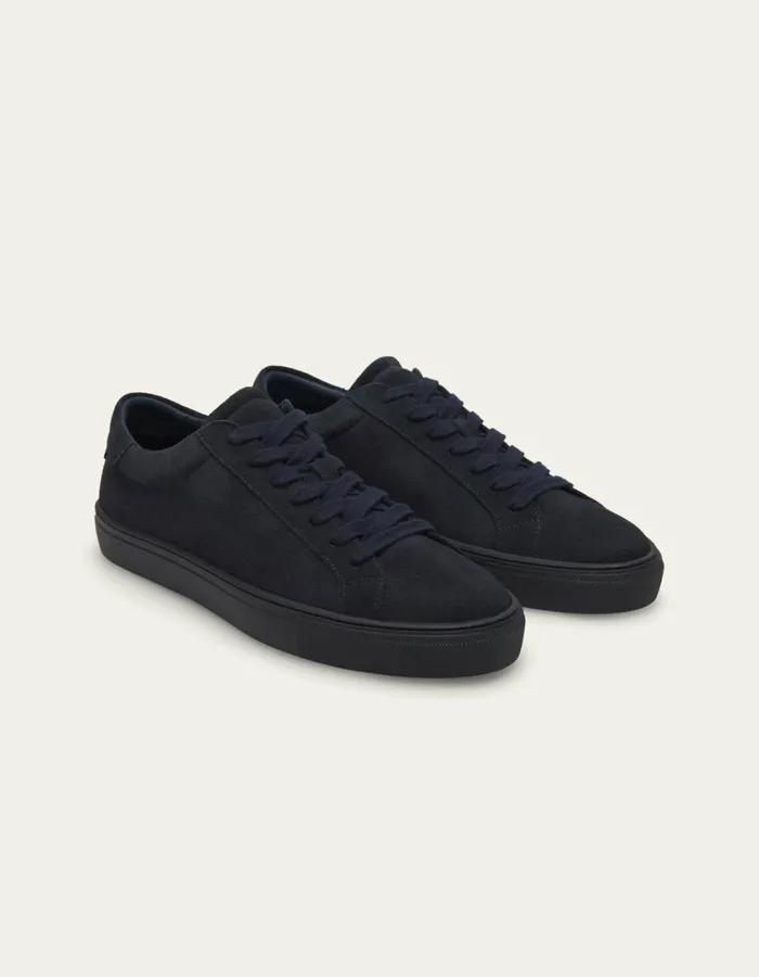 Men Teddy Suede Sneaker 8211 Dark Navy Les Deux Shoes