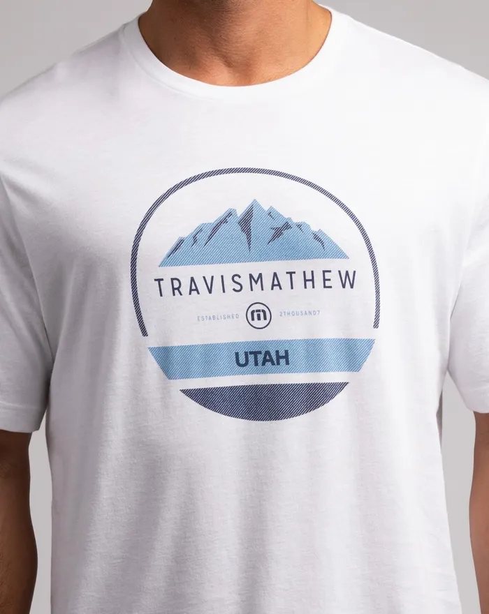 Men Tees TravisMathew 2002 GAMES TEE White