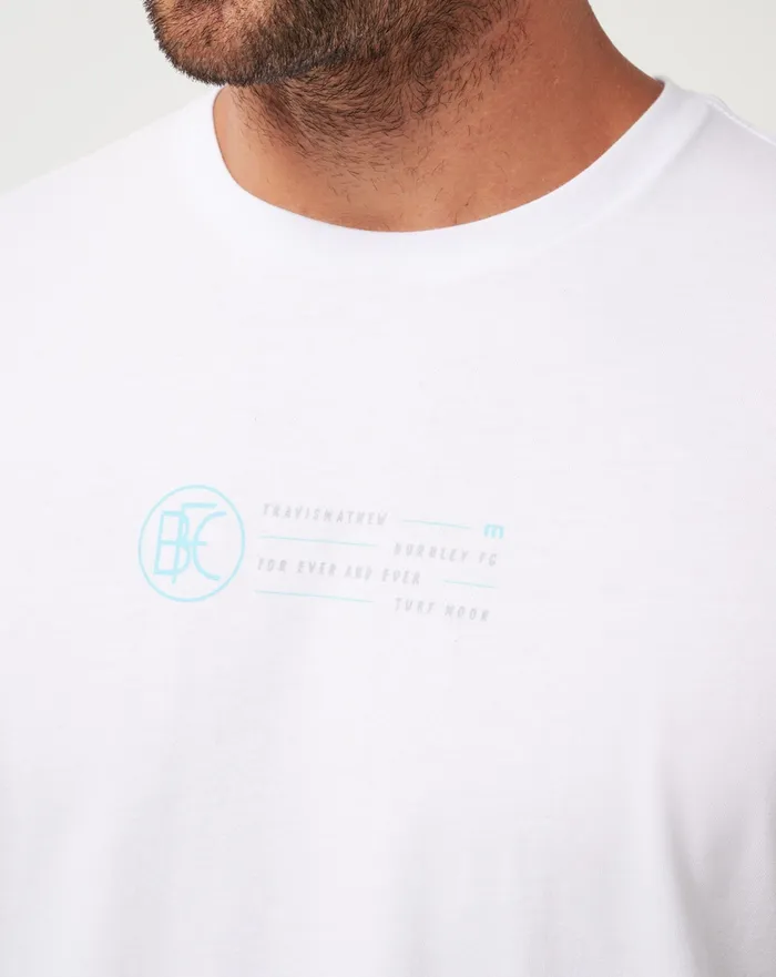Men Tees TravisMathew BURNLEY SLIDE SHOW TEE White