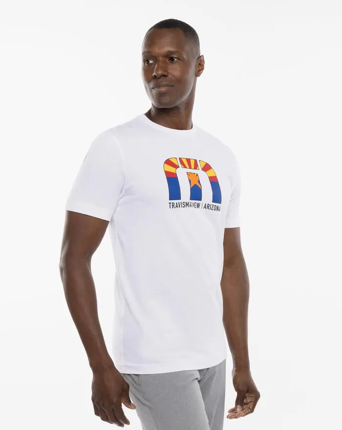Men Tees TravisMathew DESERT MAN TEE White