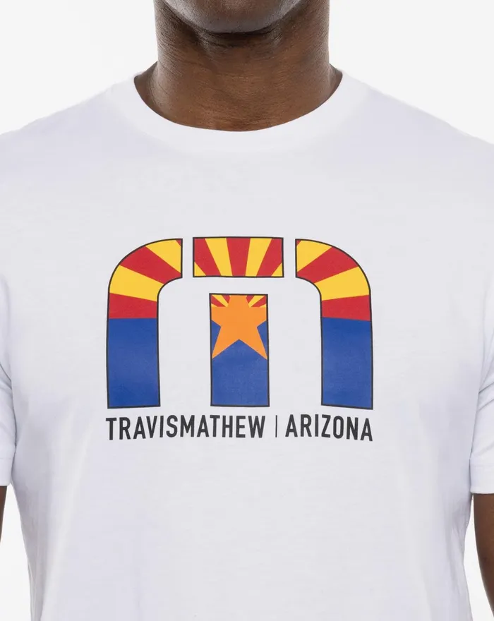 Men Tees TravisMathew DESERT MAN TEE White