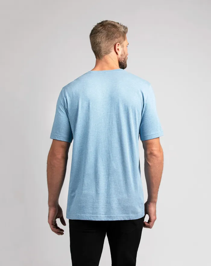 Men Tees TravisMathew EVERGLADES 20 TEE Heather Allure