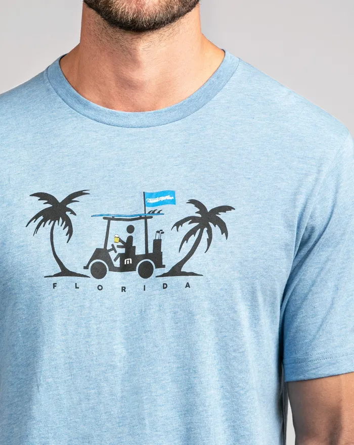 Men Tees TravisMathew EVERGLADES 20 TEE Heather Allure