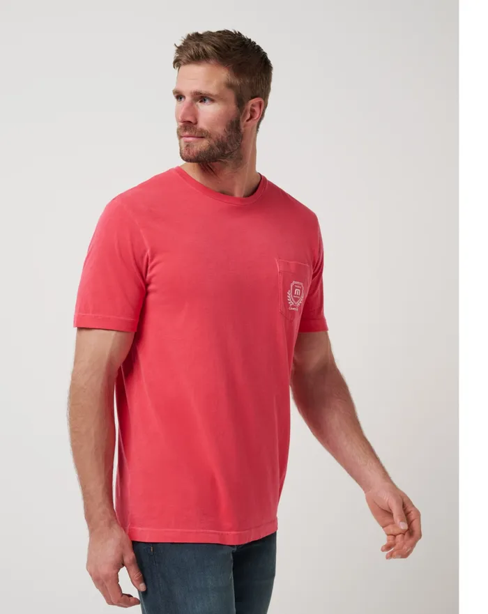 Men Tees TravisMathew LOCAL FAVORITE 20 TEE Red