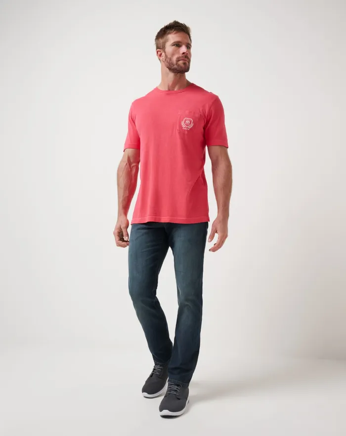 Men Tees TravisMathew LOCAL FAVORITE 20 TEE Red