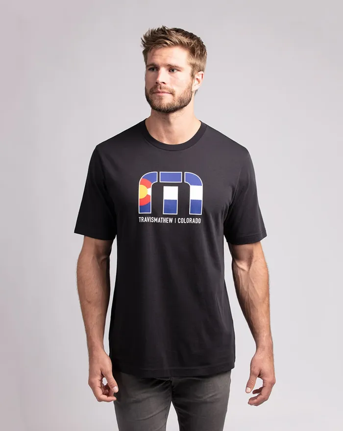 Men Tees TravisMathew RED ROCKS 20 TEE Black
