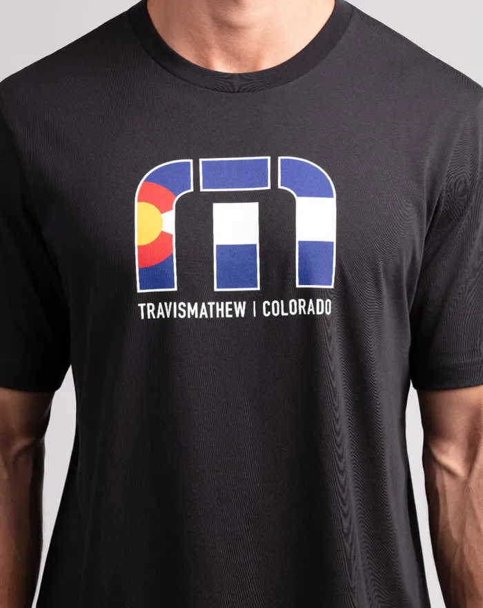 Men Tees TravisMathew RED ROCKS 20 TEE Black