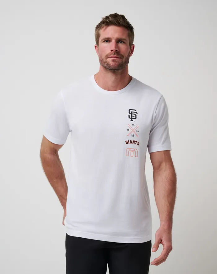 Men Tees TravisMathew SAN FRANCISCO GIANTS SUNSET SLAM 20 TEE White