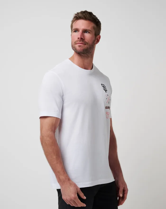 Men Tees TravisMathew SAN FRANCISCO GIANTS SUNSET SLAM 20 TEE White