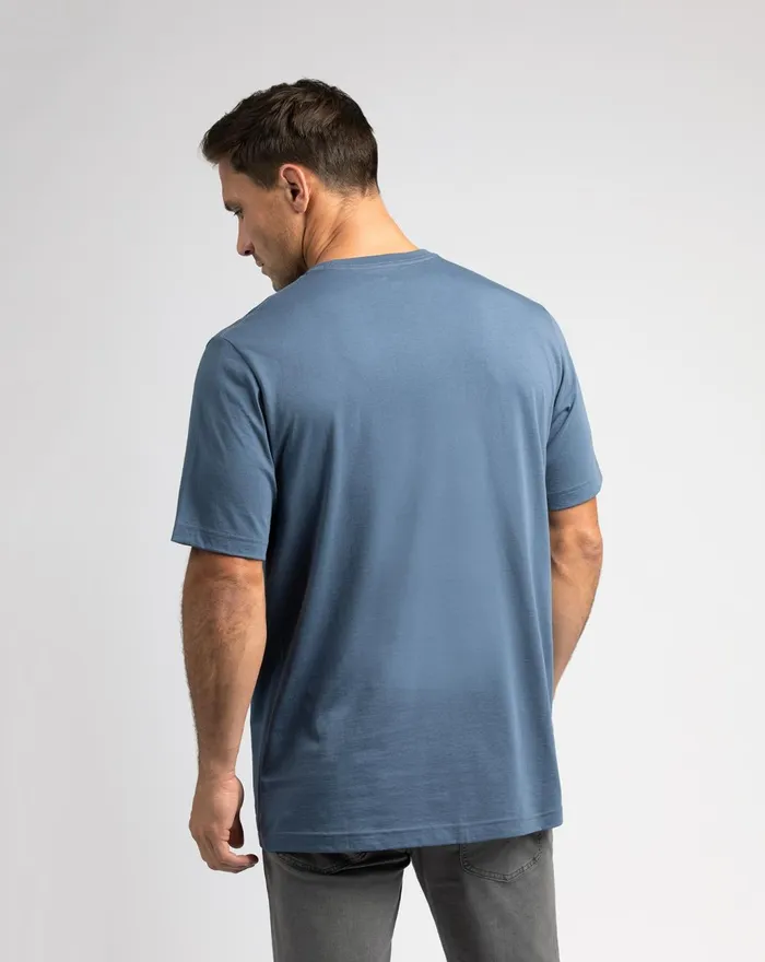 Men Tees TravisMathew STRAIGHT UP TEE Vintage Indigo