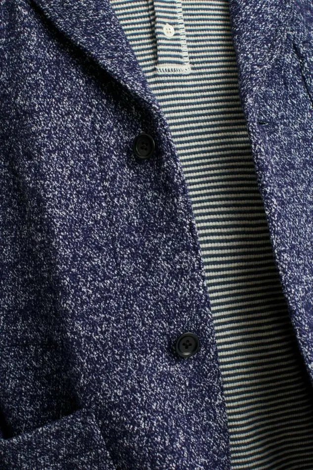 Men The Cozy Shacket Navy Marl Bonobos Jackets and Coats