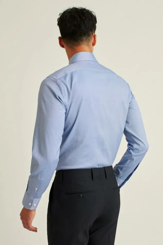Men The Desk To Dinner Shirt Blue Texture Bonobos Business Casual Shirts