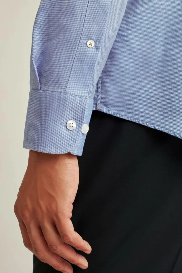 Men The Desk To Dinner Shirt Blue Texture Bonobos Business Casual Shirts