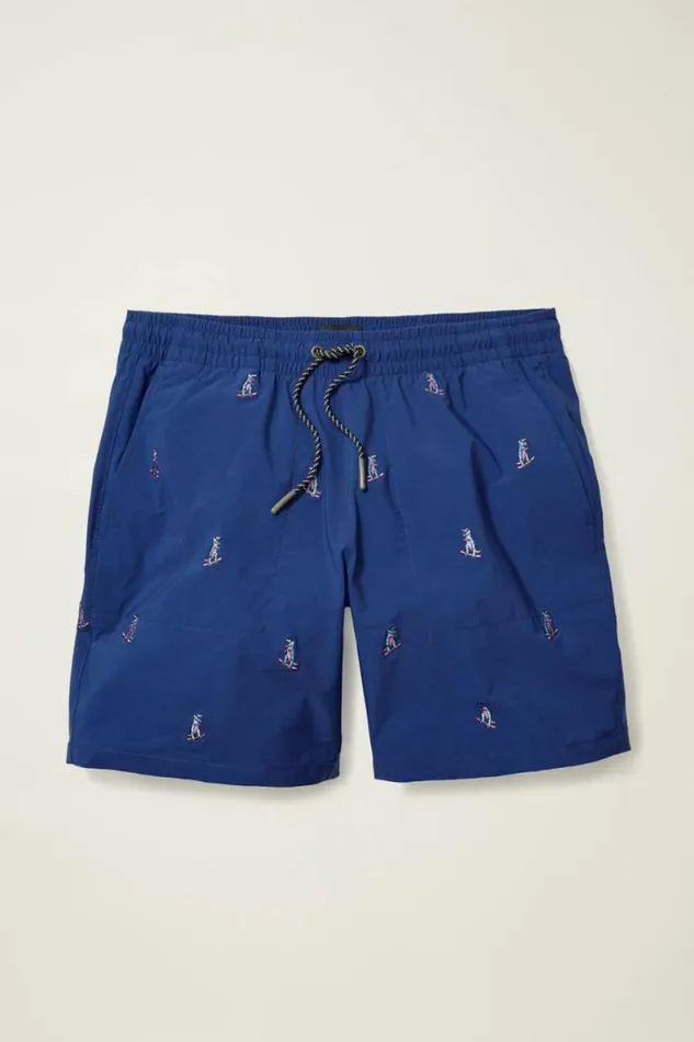 Men The Embroidered Rec Short Dinosaur Snow Day Bonobos Casual Shorts