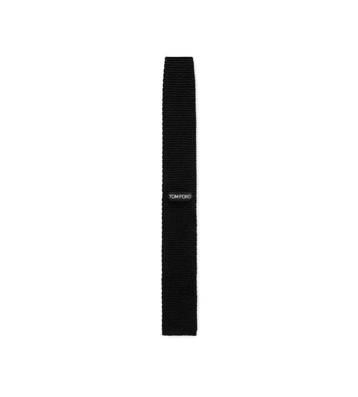 Men Ties and Bow Ties Tom Ford Knitted Tie Black Men Ties and Bow Ties Tom Ford Knitted Tie Black