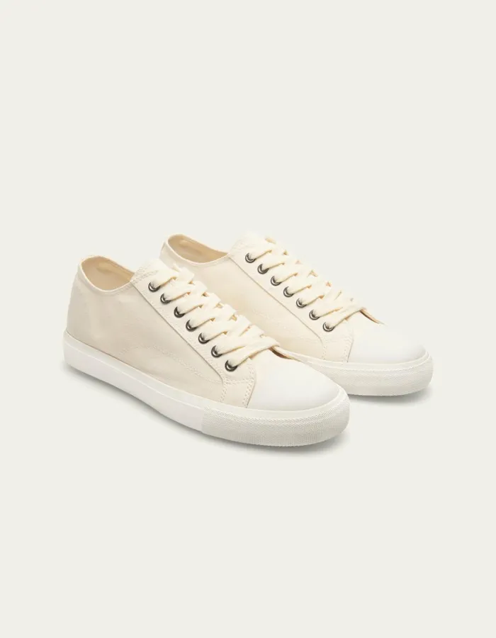 Men Trevor Canvas Shoe 8211 Ivory Les Deux Shoes