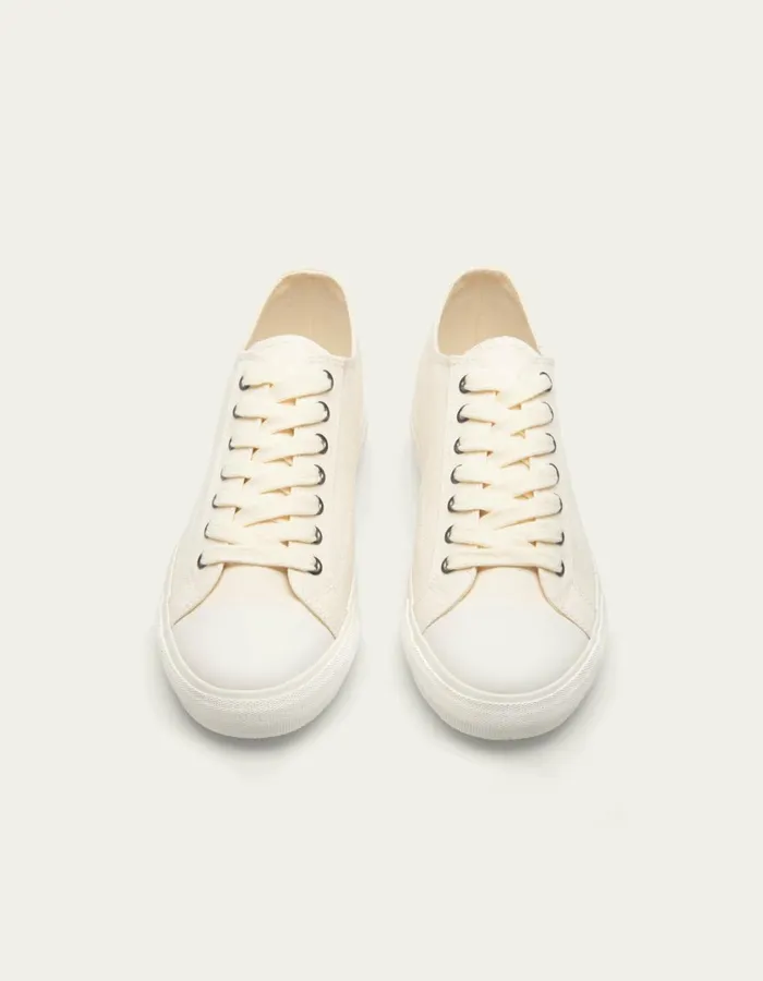 Men Trevor Canvas Shoe 8211 Ivory Les Deux Shoes