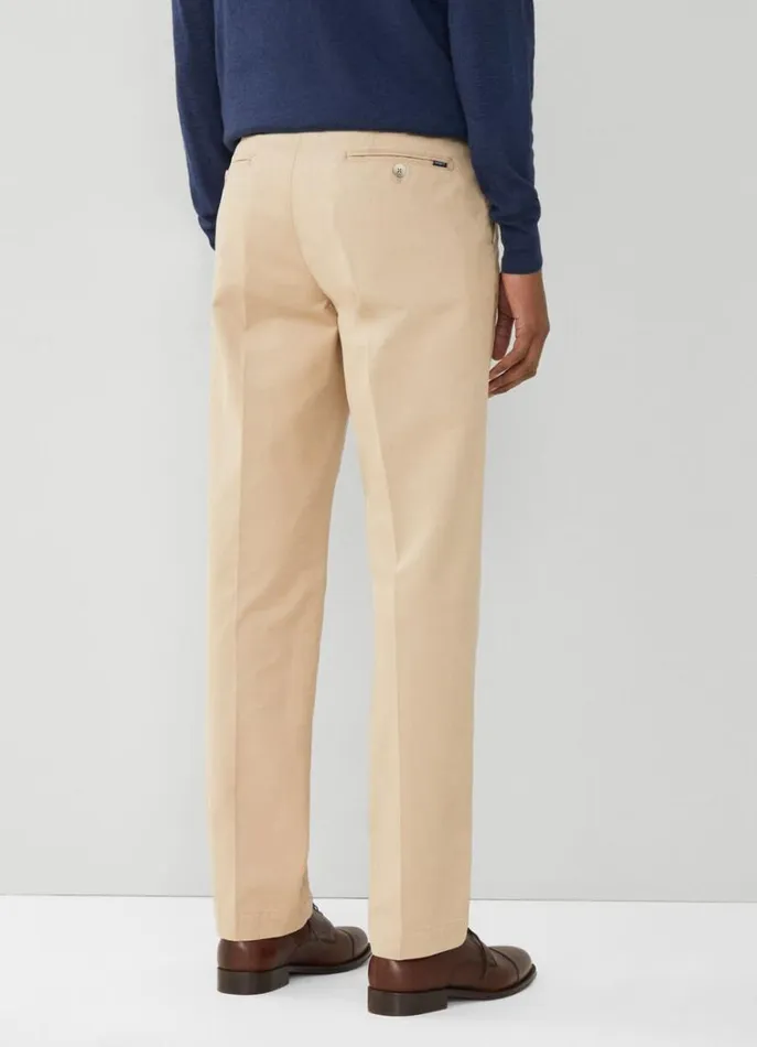 Men Trousers and Chinos Hackett London Classic Fit Sanderson Chinos Oat