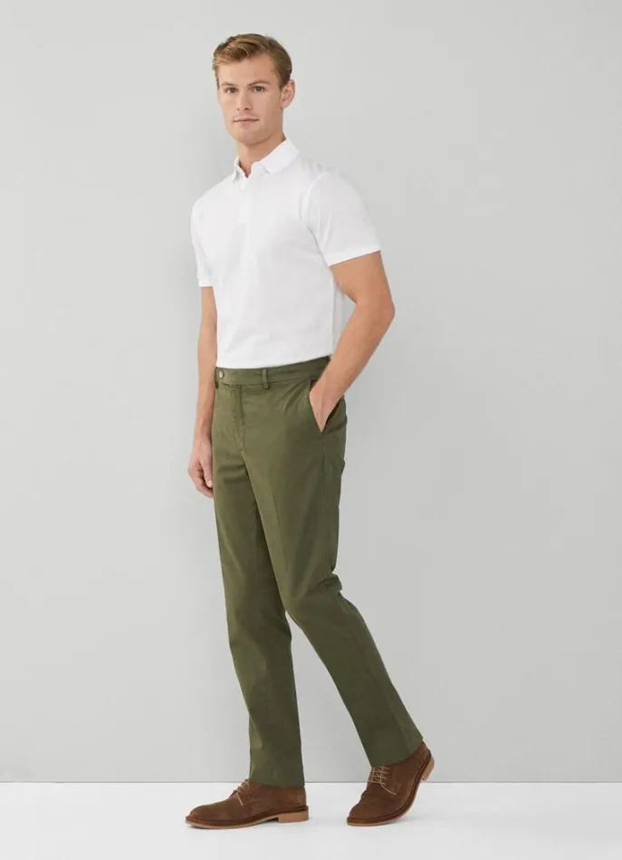 Men Trousers and Chinos Hackett London Slim Fit Kensington Chinos Khaki
