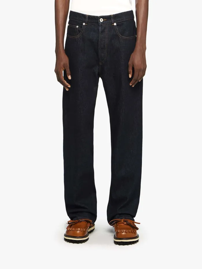 Men Trousers and Shorts JW Anderson STRAIGHT LEG DENIM JEANS Indigo