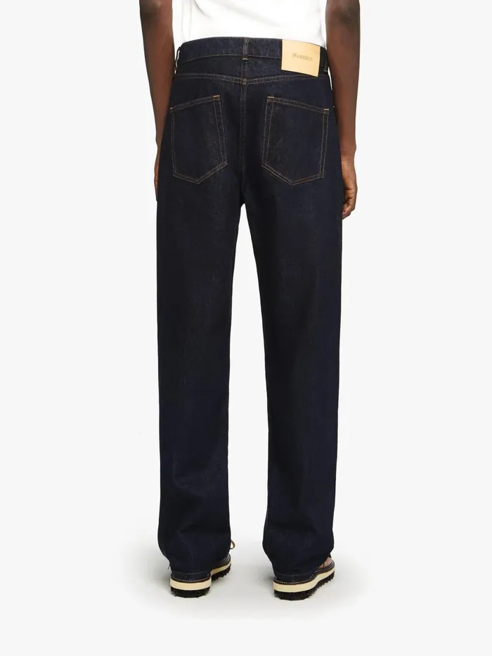 Men Trousers and Shorts JW Anderson STRAIGHT LEG DENIM JEANS Indigo