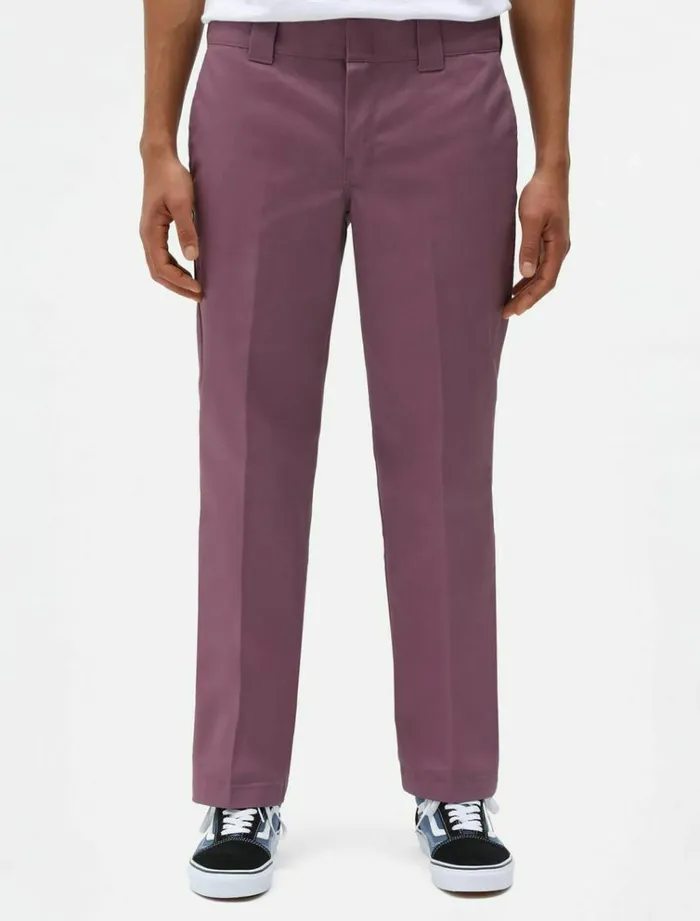 Men Trousers Dickies 873 Slim Straight Work Pant Purple Gumdrop
