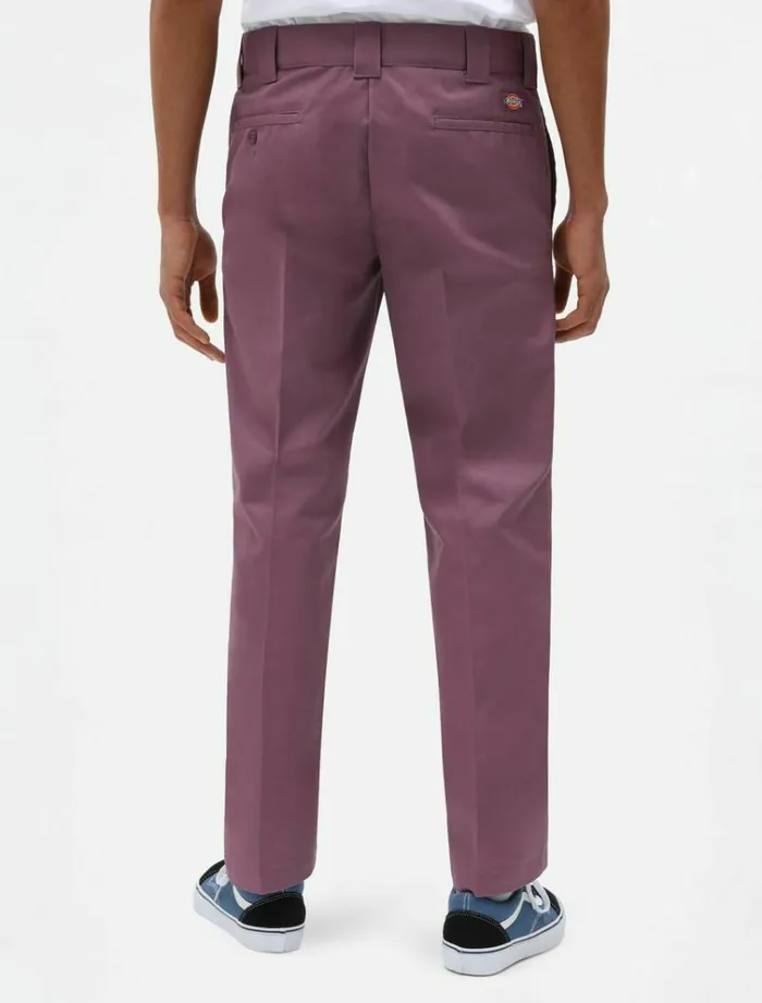 Men Trousers Dickies 873 Slim Straight Work Pant Purple Gumdrop
