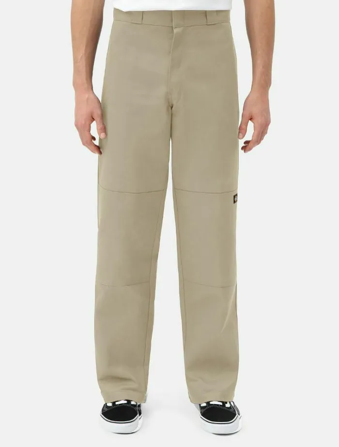 Men Trousers Dickies Double Knee Work Pant Khaki