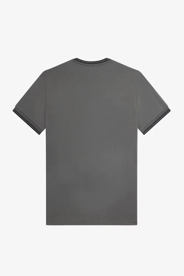 Men Twin Tipped TShirt Field Green Fred Perry TShirts