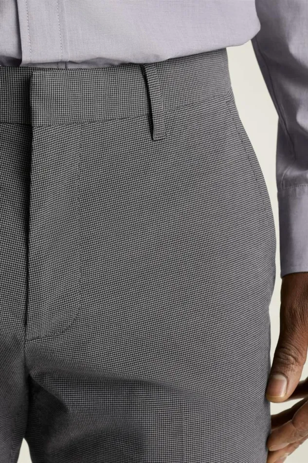 Men Weekday Warrior Dress Pants Monday Grey Micro Dobby Bonobos Dress Pants