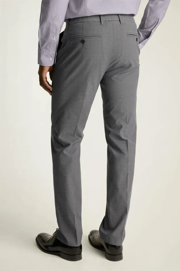 Men Weekday Warrior Dress Pants Monday Grey Micro Dobby Bonobos Dress Pants