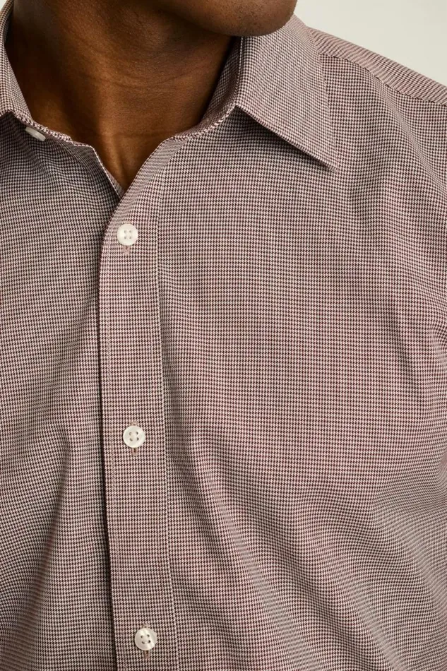 Men Weekday Warrior Dress Shirt Burgundy Micro Houndstooth Bonobos Business Casual Shirts Men Weekday Warrior Dress Shirt Burgundy Micro Houndstooth Bonobos Business Casual Shirts