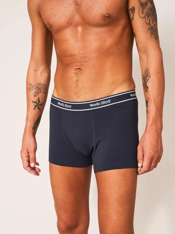 Men White Stuff Accessories 2Pack Boxers Plain And Stripe