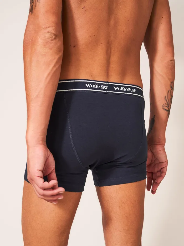 Men White Stuff Accessories 2Pack Boxers Plain And Stripe Men White Stuff Accessories 2Pack Boxers Plain And Stripe
